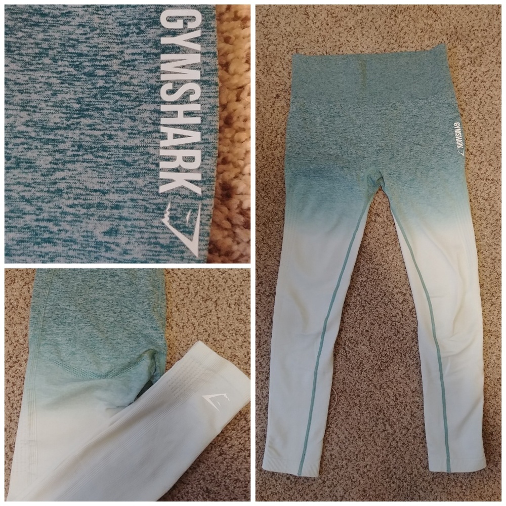Gymshark Ombre Seamless Teal Leggings